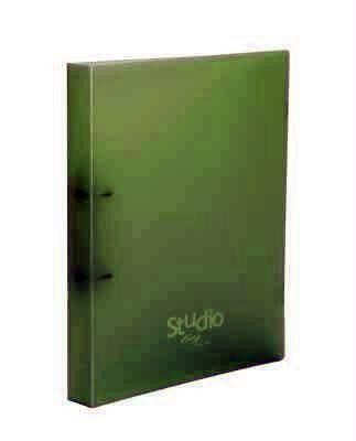 Carpeta Pardo Studio Style2 PP extra anillas 25mm folio verde 852004