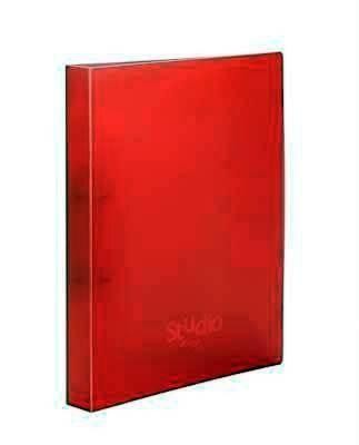 Carpeta Pardo Studio Style2 PP extra anillas 25mm folio rojo 852002
