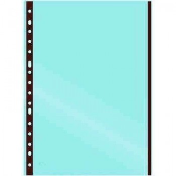 Funda Grafoplas 05510051 folio polipropileno caja de 100 multitaladro indicador rojo