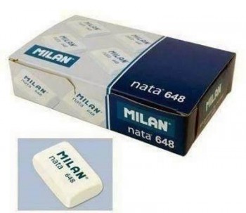 Gomas Borrar Milan Nata 648N caja de 48