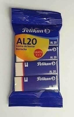 GOMAS BORRAR PELIKAN B/3+1 E0000001 PLASTICA AL20