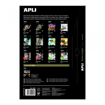Papel fotográfico brillante Apli inkjet photo bright 280g