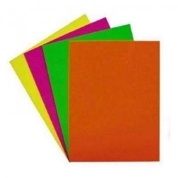 Paq.500h papel color Fixo Paper 75g A4 naranja fluorescente