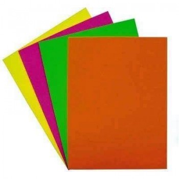 Paq.500h papel color Fixo Paper 75g A4 amarillo fluorescente 65009061