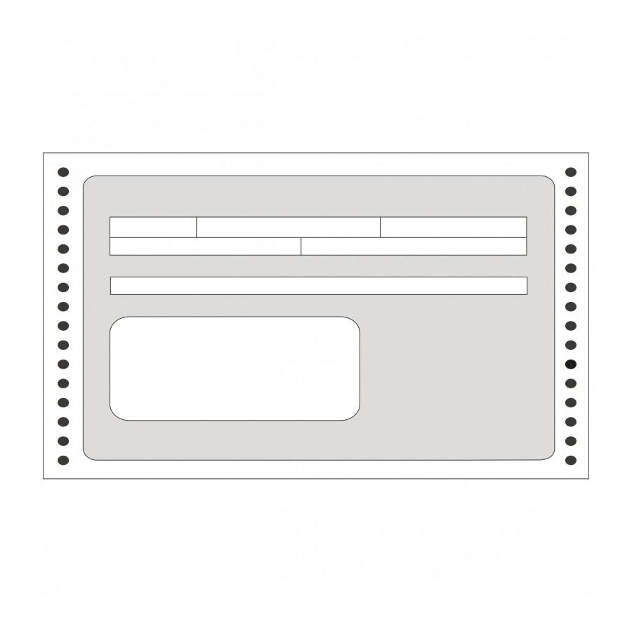 Papel en continuio Apli 00132 recibos 240mmx4'' 1 tanto 1500 unidades