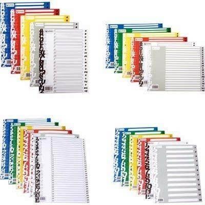 Indice Grafoplas 1-12 PP Fº Blanco 41412070