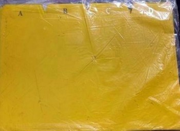 Indice plastico fichero Nº4 12.5x20 amarillo Grafoplas 04030060