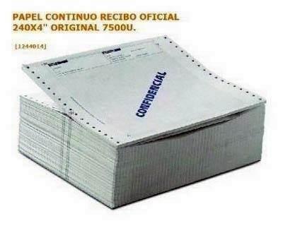 RECIBO 4x240 1T 2TR. Blanca C/2500 15385