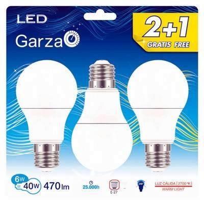 Bombilla Garza 400844 Led 6W 2+1 luz calida