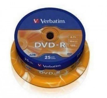 DVD VERBATIM -R TArtA 25 16X 43522 canon 5.25