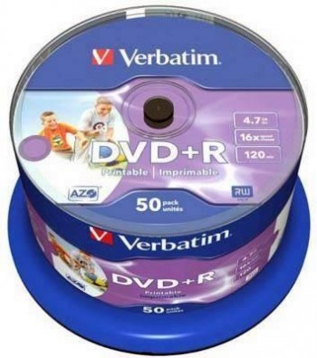 DVD VERBATIN +R TArtA 50 4.7GB.PRINT. 43512