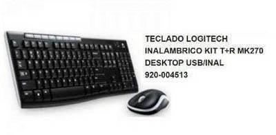 TECLADO+RATON LOGITECH INAL. MK270 920-004513