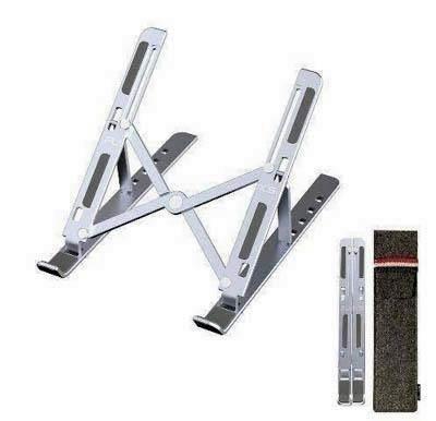 Soporte aluminio plegable para tablet y portatil, con funda 143 Fluxs