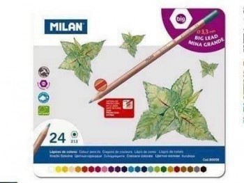 Lapiz Milan 80058 Caja Metal 24 lapices de colores