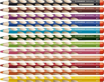 Lapices Stabilo 332/6 C/6 EASYColors Diestro estuche