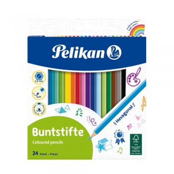 Lapiz colores Pelikan hexagonal colores surtidos