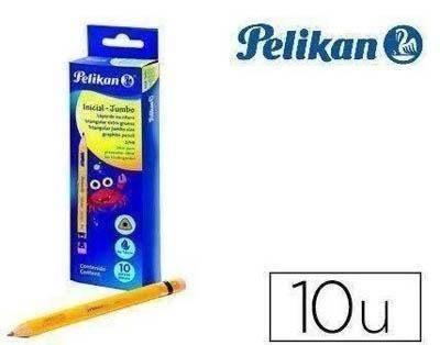 LAPIZ PELIKAN C/10 HB 802146 JUMBO TRIANGULAR