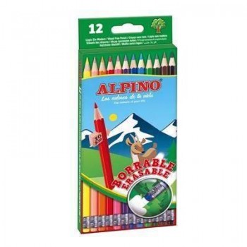 Lapices Alpino AL013654 caja de 12 borrable con goma