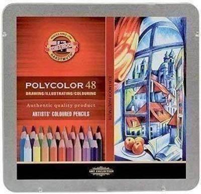 Lapiz Koh-I-Noor Caja metal surtida 48 unidades 3826 Polycolor