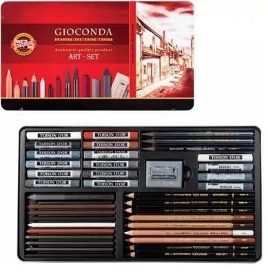 Lapiz Koh-I-Noor caja de 39 estuche metal stdos 8891 Gioconda