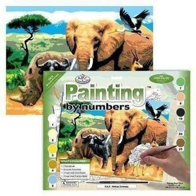 Laminas pintar por numeros caja de 13 piezas 994080