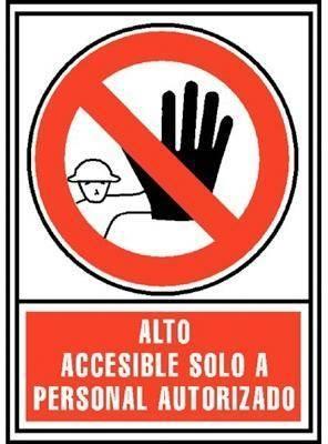Placa Archivo 2000 6174-04RJ  Alto: accesible solo a personal autorizado