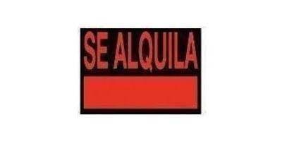 Cartel DIG. Se alquila 98*69 Fluorescente CA9869F