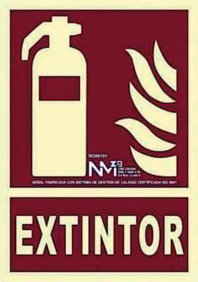 PLaca Archvo 2000 6171-01H EXTINTOR LCI Rojo