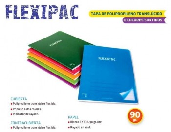 Libreta grapada Pacsa 20049 cuarto 48H. pauta 3.5 90G Flexipac