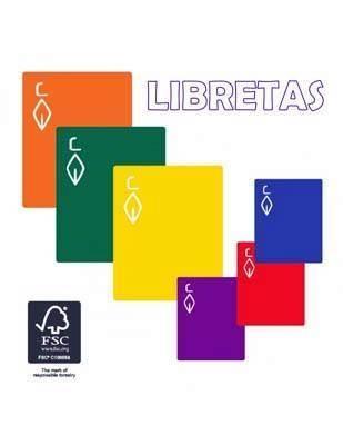 Libreta grapada Escolofi 132098401 cuarto 50/70 Horizontal rojo