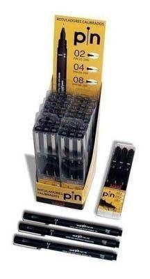 Expositor 12 blister rotuladores calibrados Uni PIN0X-00/12 182634325