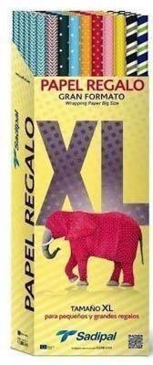 Expositor de papel kraft Sadipal XL 1x2 metros 11268 50 rollos surtidos 5 rollos por 10 modelos