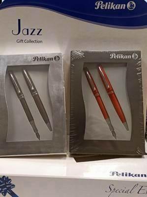 Juego Pelikan Jazz Autumn estuche regalo boligrafo + estilografica E294496