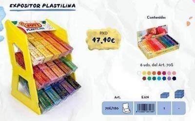 Expositor Jovi 70E/180 plastilina 70 180 unidades surtido