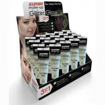 Expositor maquillaje glitter glow Alpino 20 unidades DL000099