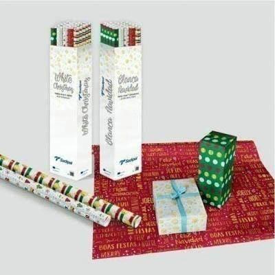 Expositor Papel blanca navidad Sadipal 5 x 5 colores 11288 25 unidades
