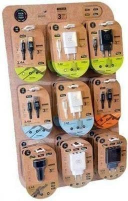 Expositor cargadores y cables para Android y Iphone 1100001.9 Pilalip