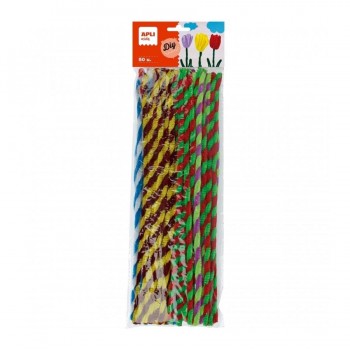 Limpiapipas Apli 13271 chenilla colores surtidos twist.50 unidades