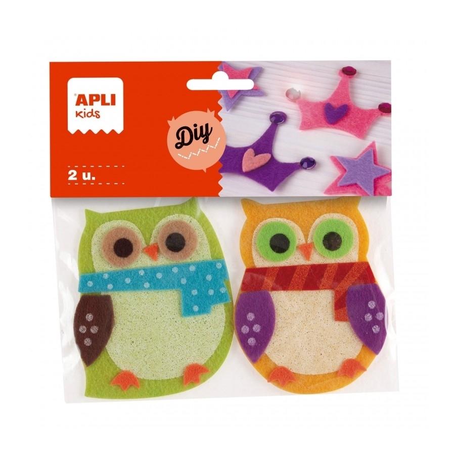 Fieltro Apli 13787 buhos 2 unidades