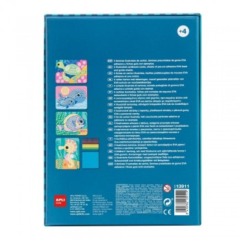 Mosaico goma eva mundo marino Apli 13911