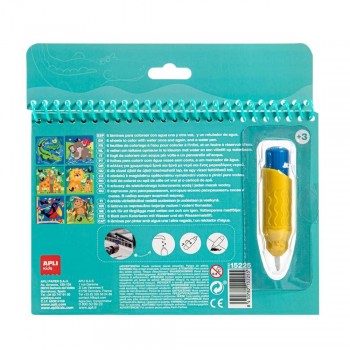 Block Apli 15225 para colorear con pincel de agua