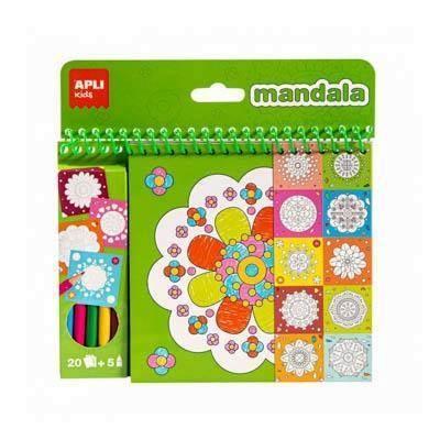 Block Apli 17151 colorear mandalas 20 hojas