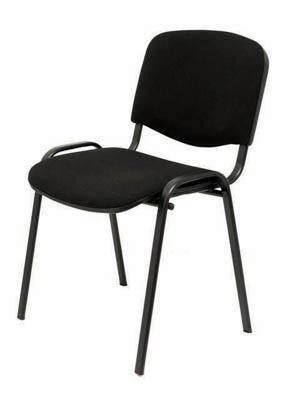 Lote 4 sillas confidente classic Aran sin brazos color negro