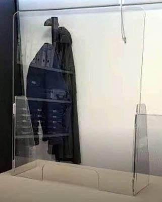 Mampara mostrador policarbonato 100x80cm 5mm MAMP 900718