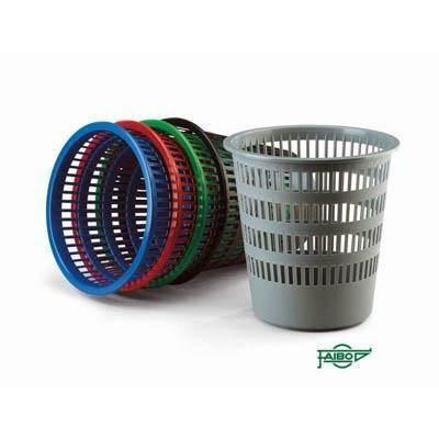 Papelera Faibo 306 Plastico Verde REJILLA