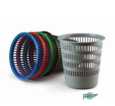 Papelera Faibo 306 Plastico Roja REJILLA