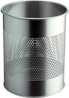 Papelera durable 15 litros acero inoxidable 3381