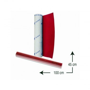 Papel Floca Sadipal 0.45x10 Rojo PVC 06702