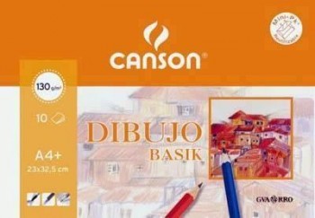 Minipack Canson Basik A4+ 10H. 130GR. Liso 406345