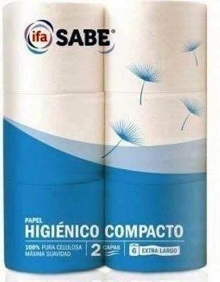 Papel higienico Sabe b/6 073845 2 capas